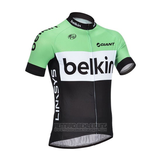 2013 Fahrradbekleidung Belkin Grun und Shwarz Trikot Kurzarm und Tragerhose - zum Schließen ins Bild klicken